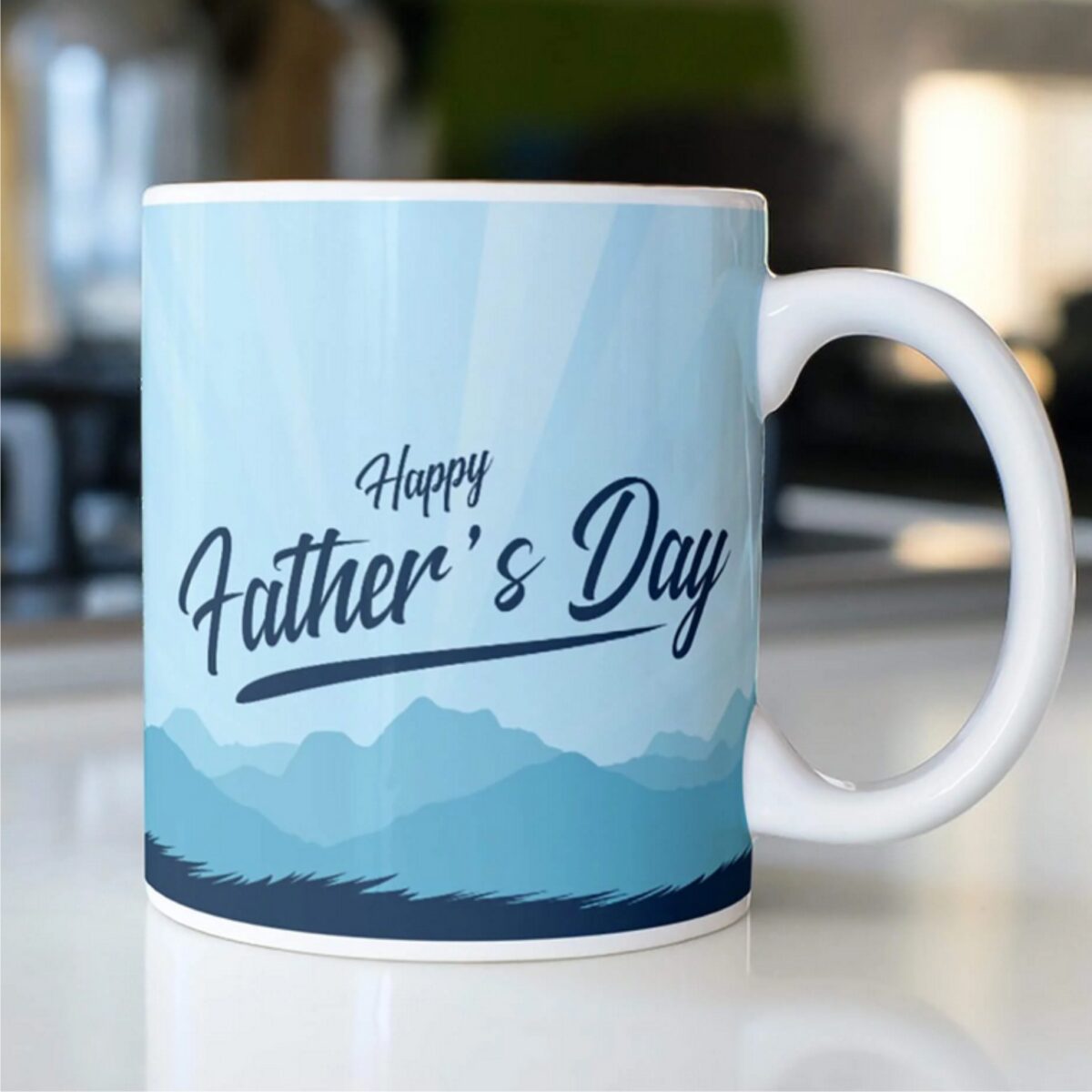 Personalized Fathers Day White Mug 325ML