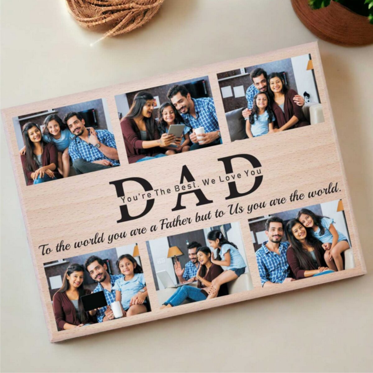 8x10 Inch UV MDF Plaque for Dad's Birthday with Custom Design