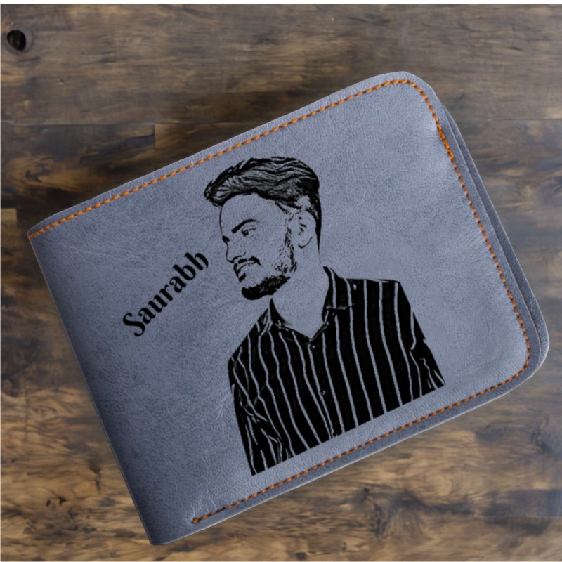 Personalized Photo Wallet FAUX Leather