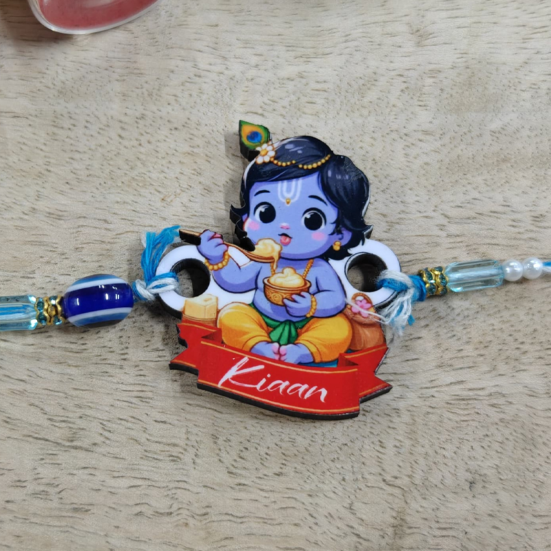 Krishna Name Personalized Rakhi for Kids