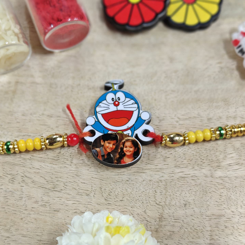 Doraemon Kids Photo Rakhi