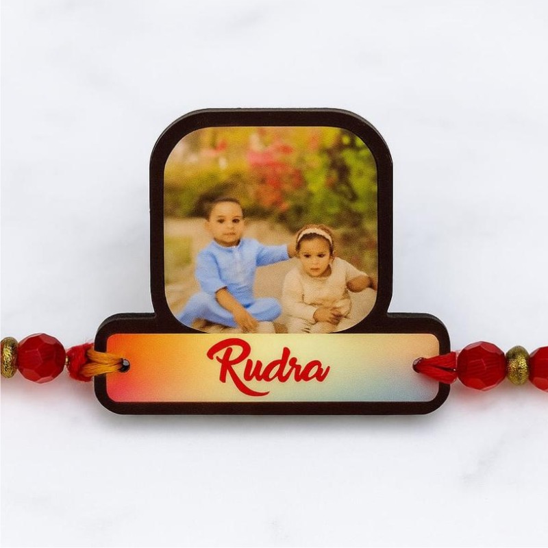 Personalized Photo Rakhi with Name