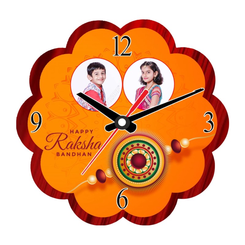 Personalized Photo Wall Watch Rakhi