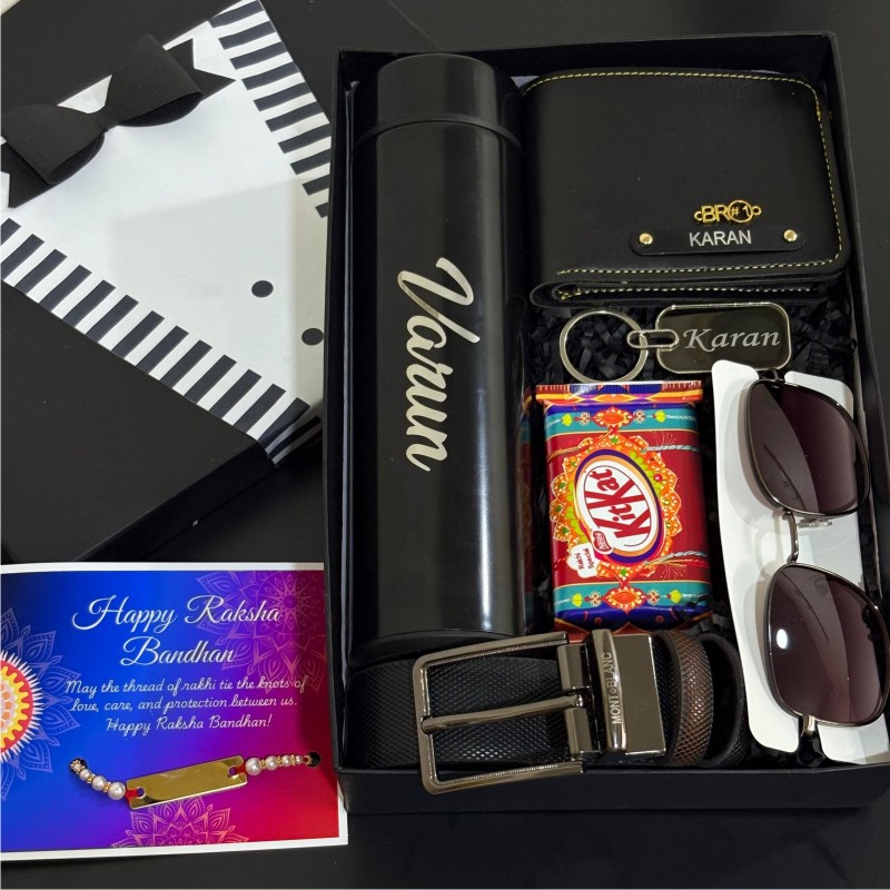 Premium Black Hamper For Brother