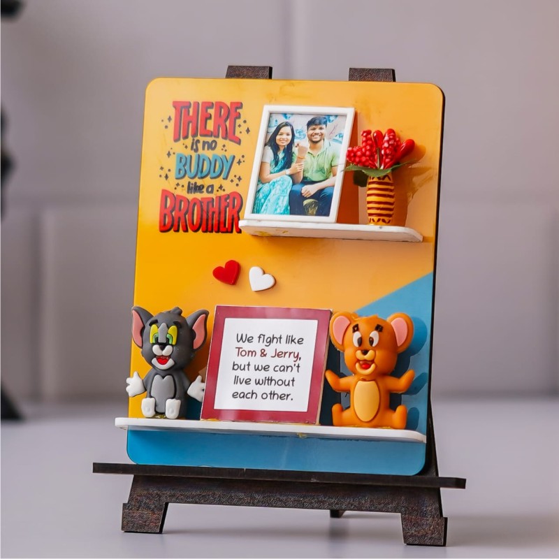 Personalized 3D Easel Standee Bro Sis Miniature Frame