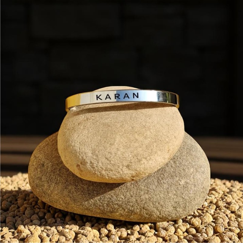 Personalized Name Kada Cuff Stainless Steel