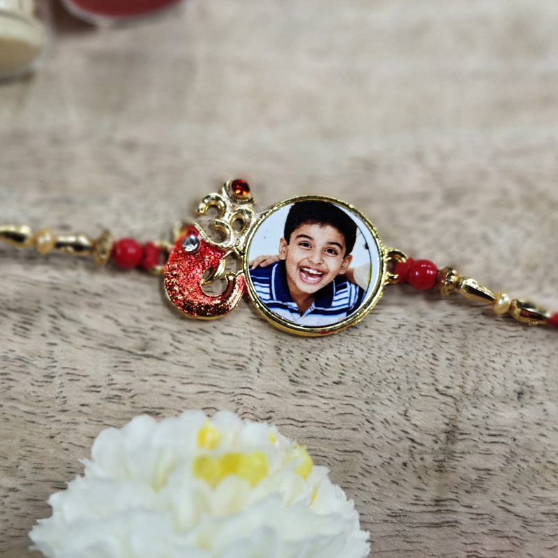 Ganesh Ji Metal Photo Rakhi