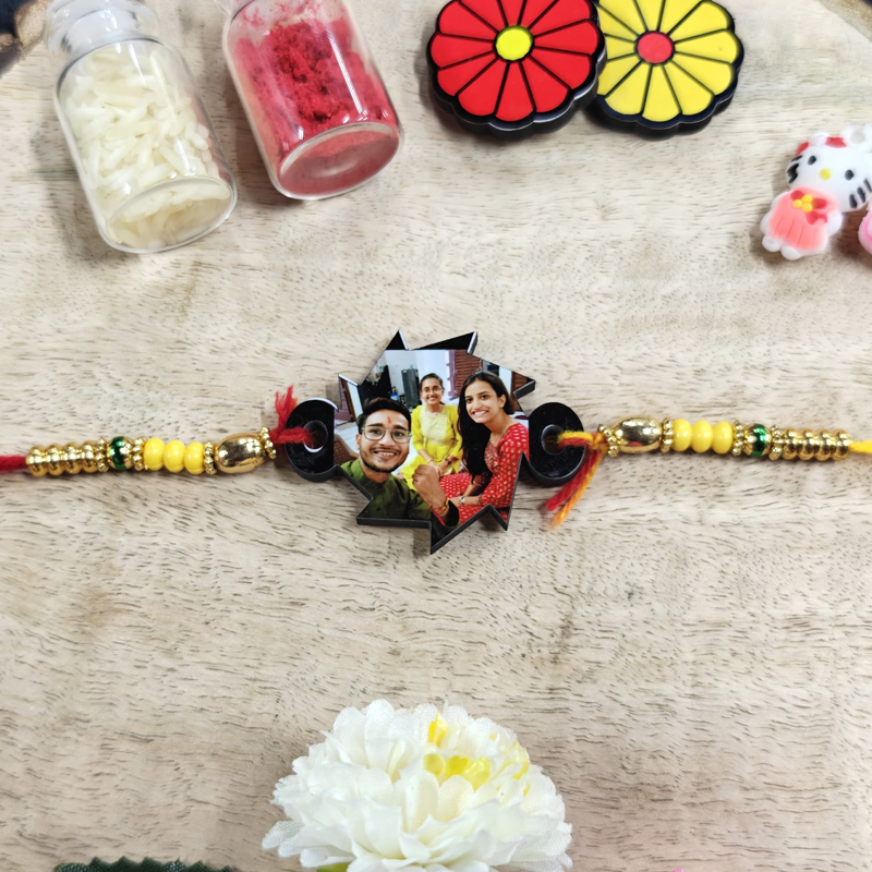 Unique Designed Photo Rakhi