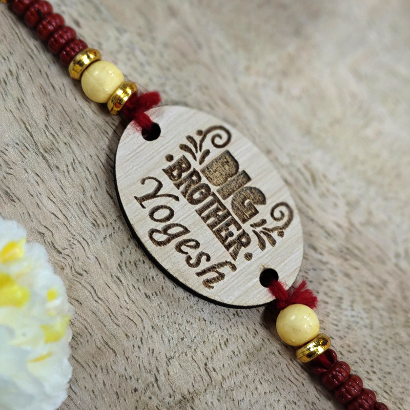 Big Brother Oval Shaped Rakhi