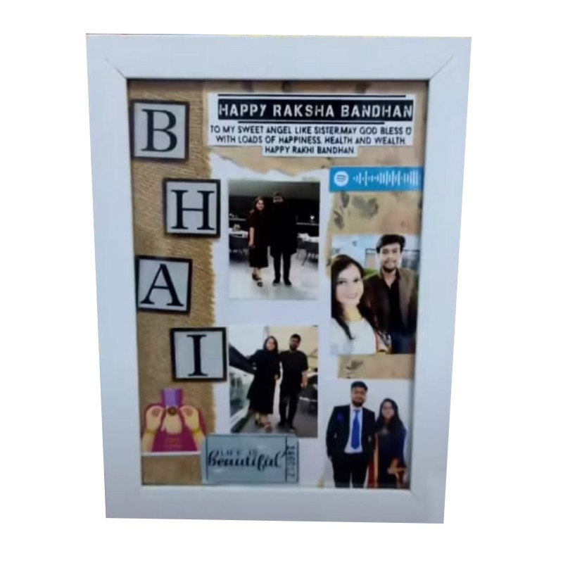 Personalized Bhai Photo Frame 8x12 Inches