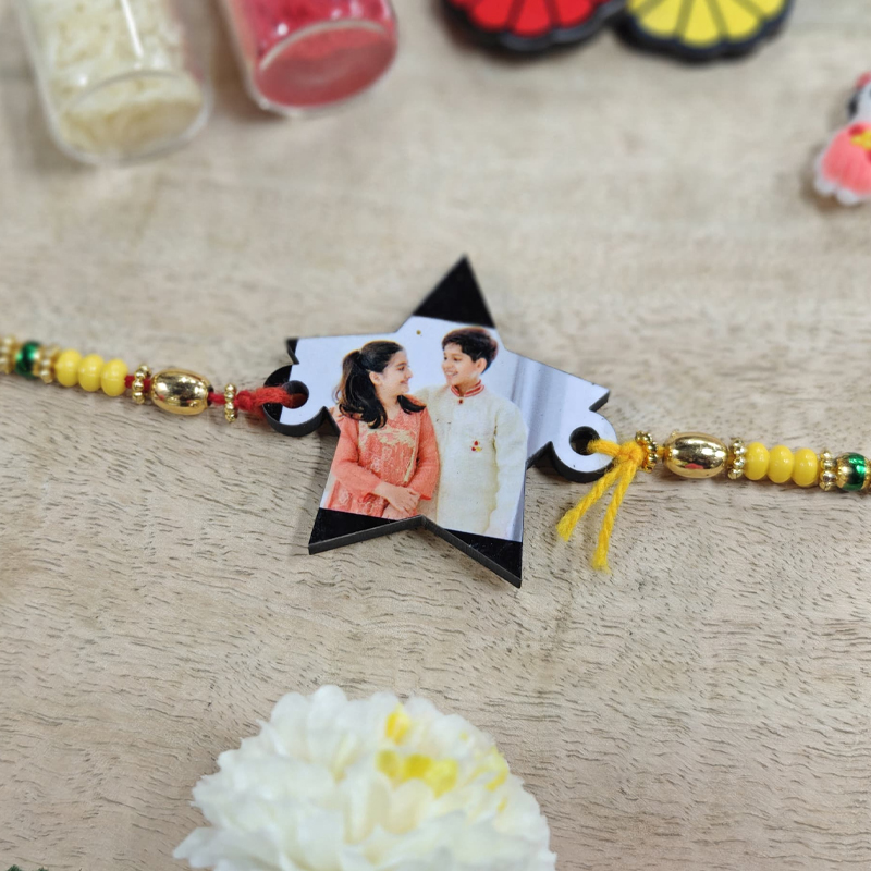 Personalized Star Shaped Rakhi