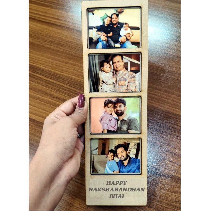 Personalized 12x4 Inch Wooden Engrave Frame